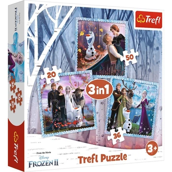 Пазлы 3в1 Холодное сердце Trefl (34853) (177672)