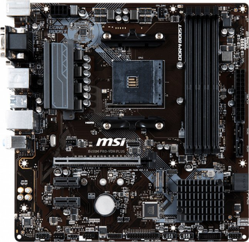 Материнская плата MSI B450M PRO-VDH PLUS SOCKET AM4 (B450M-PRO-VDH-PLUS) Б/У