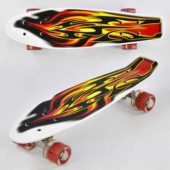 Пенні борд з колесами що світяться F 4380 Best Board, дошка=55см, колеса PU, d=6см