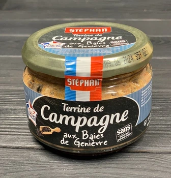 Паштет из свинины Stephan Terrine Campagne aux Baies de Genievre с можжевельником 180г