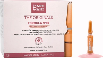 Захисні ампули MartiDerm №10 Color Touch SPF30 30 ампул по 2 мл (8436589050532)