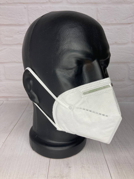 Багаторазова маска респіратор для обличчя Q-Med KN95, біла