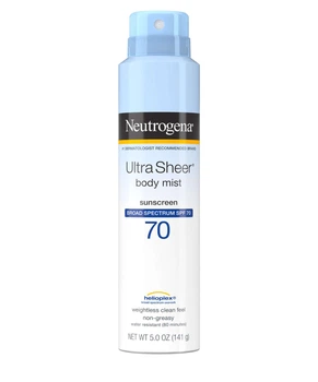 Лёгкий солнцезащитный спрей Neutrogena Ultra Sheer SPF 70 5 oz/141 г