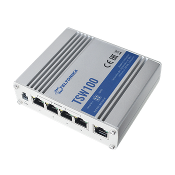 Комутатор Teltonika 5хGIGABIT/PoE+ (TSW100)