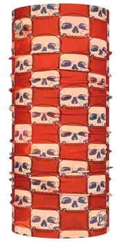 Бафф Buff Original Scull Plaid Червоний-Жовтий