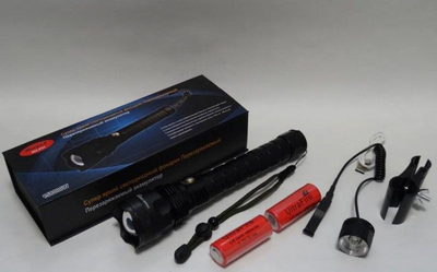 Тактический фонарь WimpeX 158000W WX-P51 подствольный фонарик с выносной кнопкой Черный