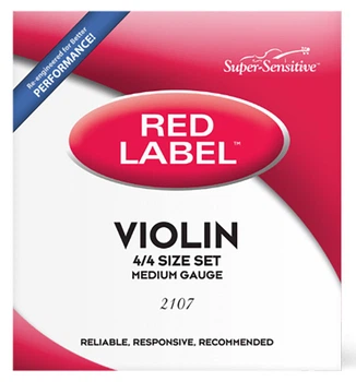 Струны для скрипки D’addario Super Sensitive 2107 Red Label Violin String Set - 4/4 Size