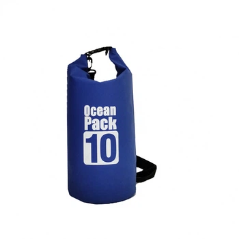 Водонепроникний рюкзак із шлейкою на плече Ocean Pack 10 л Blue (М0428)