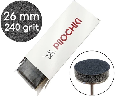 Сменные бафы для подо-диска ThePilochki 26 мм 240 грит Черные 50 шт