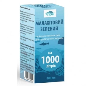 Малахитовый зеленый Flipper 100 мл - против ихтиофтириоза, костиоза, плавниковой гнили