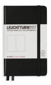 Блокнот Leuchtturm1917 Classic кишеньковий 9 х 15 см нелінований чорний