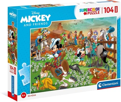 Пазл Clementoni Supercolor Mickey and Friends Puzzle MAXI Миккі Маус и друзі - 104 шт. (23759)
