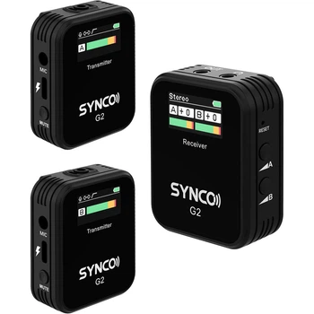 Микрофонная радиосистема беспроводная двойная SYNCO G2(A2) WAIR-G2-A2 (Черный)