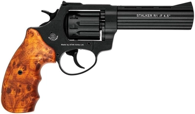 Револьвер під патрон Флобера Stalker 4.5 "Wood" (силуміновий барабан)