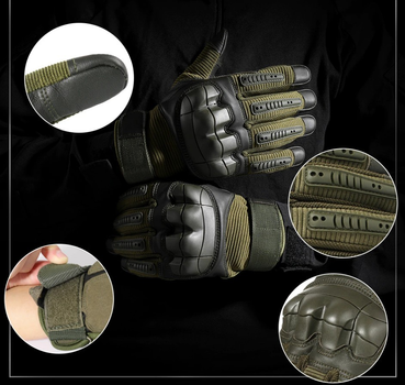Тактические перчатки с пальцами Maco Gear A16