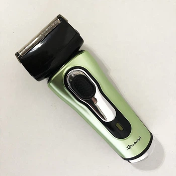 Электробритва сеточная и 2 насадки ProGemei GM-7110 Green