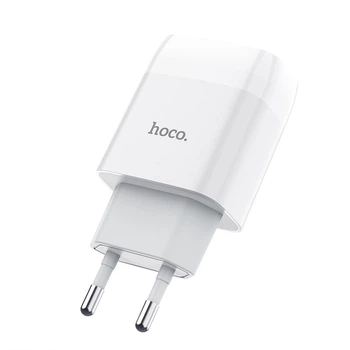 Сетевое зарядное устройство Hoco C72A Glorious single port charger (EU) White