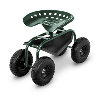 Сиденье на колесах hillvert EX10090178 150 кг зеленое