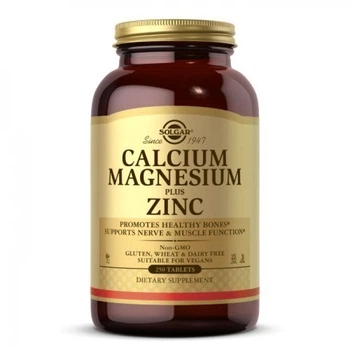 Вітаміни Солгар Кальцій Магній & Цинк, Solgar Calcium Magnesium plus Zinc 250 таблеток (ART-54898200897)