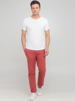 Кэжуал демисезонные прямые брюки Farah fefb0054 XL (26477XL) Красный