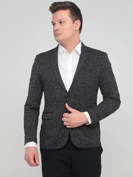 Піджак однобортний кежуал Zara 0706/327/801 2XL (322332XL) Чорний