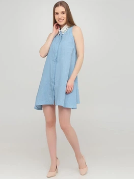Кэжуал платье однотонное Glamorous 1-200720-8 S (82312S) Голубой