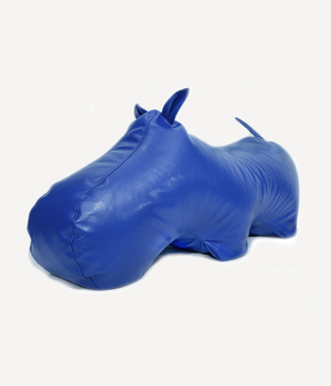 Крісло мішок Бегемот HIPPO-76 BIG YETI Кожзам преміум синій BIG (H76)