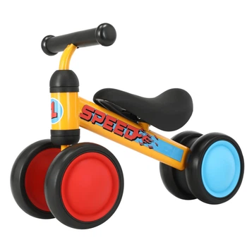 Беговел четырехколесный TILLY Goody T-212525 Speedy Разноцветный со стальной конструкцией и EVA колесами 15 см