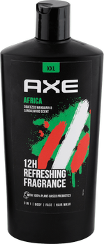 Мужской гель-шампунь 3 в 1 Axe Africa Refreshing Shower Gel Maxi 700 ml