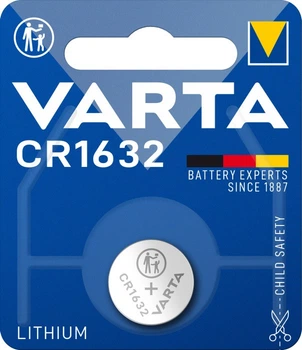 Дискова батарейка VARTA Lithium Cell 3V CR1632 (140mAh)
