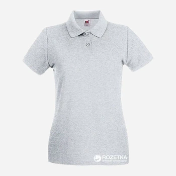 Поло жіноче Fruit of the loom Premium Lady-Fit 063030094 XS Сіре (5000000001460)