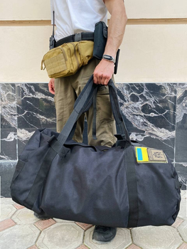Военный баул рюкзак Colo 90 л Черный от 50 шт
