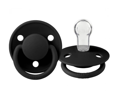 Пустушка силіконова BIBS De Lux Silicone Black 0-36 міс.