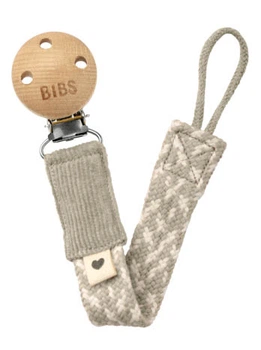 Тримач для пустушки BIBS Paci Braid Sand/Ivory