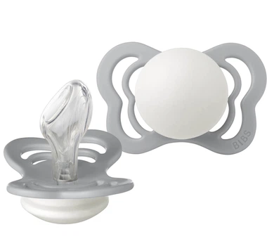 Пустушка силіконова BIBS Couture Cloud GLOW 6 міс.+, розмір 2