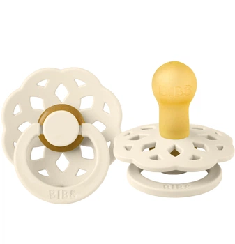 Пустушка латексна BIBS Boheme Ivory 0-6 міс., розмір 1