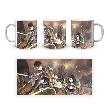 Кружка GeekLand Атака Титанов Attack on Titan Эрен Йегер и Леви Аккерман наступление AT.02.65