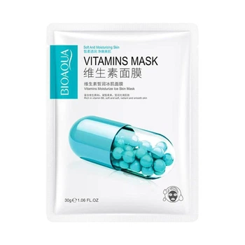 Тканевая маска с витамином В6 BIOAQUA Vitamins Moisturize Ice Skin Mask