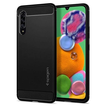 Чохол Spigen для Samsung Galaxy A90 5G Rugged Armor Matte Black (ACS00371)