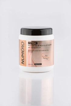 Маска Brelil Professional Numero Nourishing Mask With Shea Butter для волос живильна з маслом каріте 1000 мл (8011935069712)
