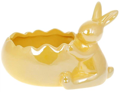 Кашпо 19х12х13см Yellow Кролик у яйца DP118496 BonaDi
