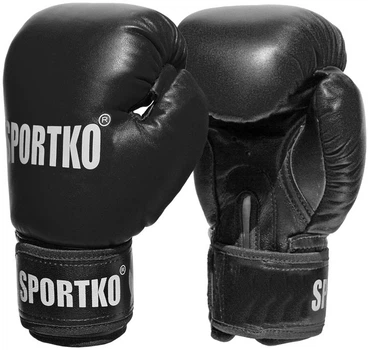 Боксерські рукавички Sportko ПД1 12oz чорні