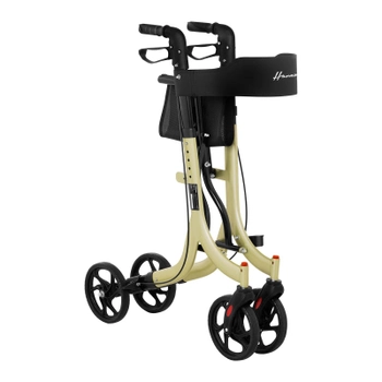 Роллатор ходунки для взрослых Uniprodo EX10250029 складной с сумкой желтый
