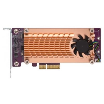 Плата расширения 4x SSD PCIe NVMe M.2 2280 PCIe Gen3 x8 QNap (QM2-4P-384)