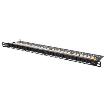 Патч-панель 19 " 0.5U, 24xRJ45, cat 6 UTP в сборе Digitus (DN-91624U-SL-SH)
