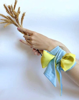 Стильный галстук твилли коллекция Украина, лента для волос от myscarf