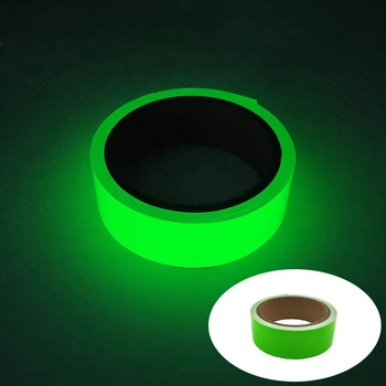 Люминесцентная самоклеящаяся лента 3M 2×500 см, светится, Green 7QW518