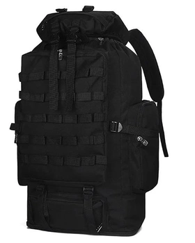 Тактический туристический рюкзак раздвижной на 80-100л TacticBag Черный (st2825)