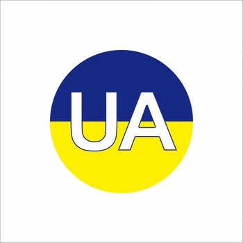 Стикер "UA" 19 мм (117 шт.) (арт. 02074)