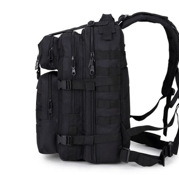 Тактический, городской, штурмовой,военный рюкзак ForTactic на 30-35 литров Черный (st2740)